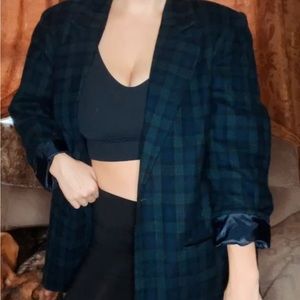 Vintage Plaid Blazer